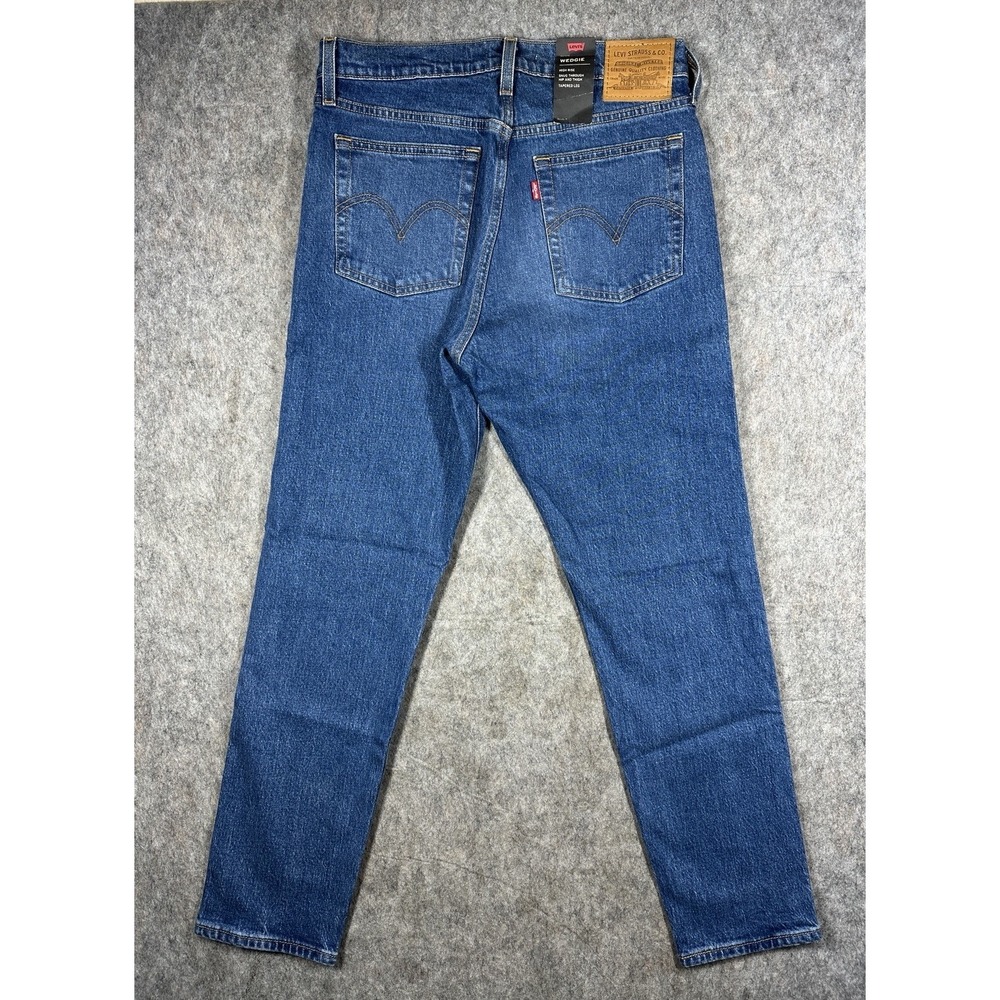 Levi's Premium Wedgie Icon Fit Jeans Womens 28 Blue High Rise NWT 22861 - Picture 12 of 13